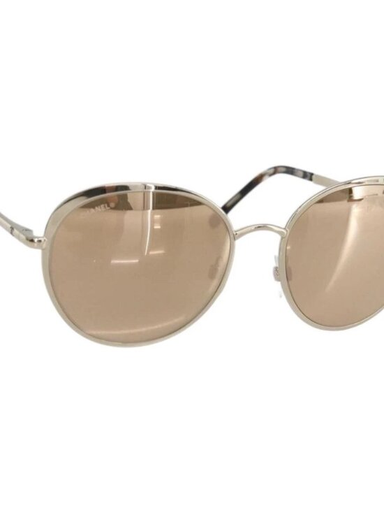 CHANEL Sunglasses metal Gold CC Auth SW1983V main image 9
